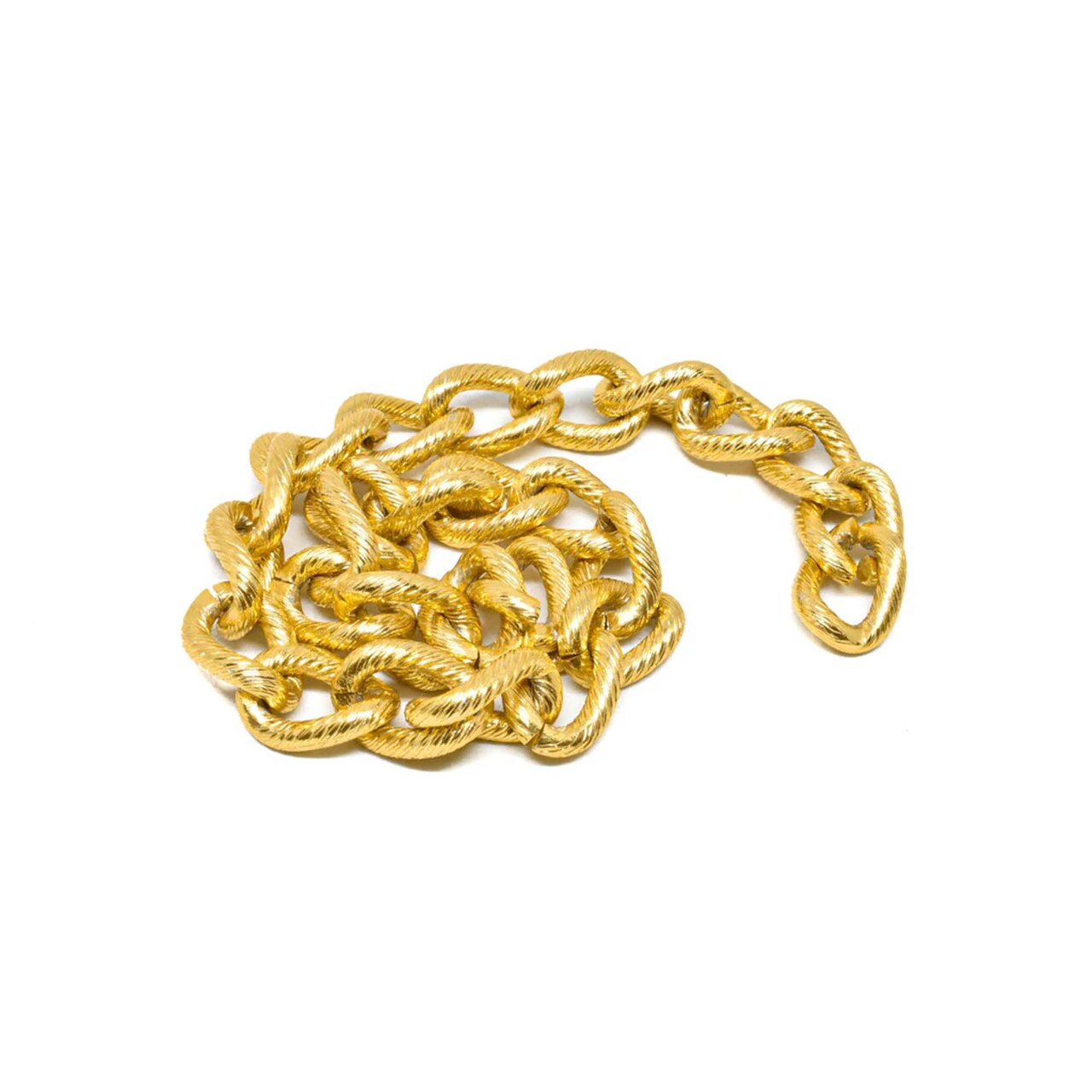 1 Piece Textured Aluminum Chain for Jewelry Accessories Crafts